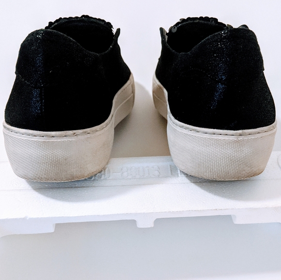 Anthropologie J/Slides Black Sequin Slip Ons SZ 8 - Picture 6 of 8